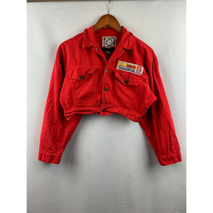 Women's Dinosaur Sportswear Red Cotton Small Vest Size 1