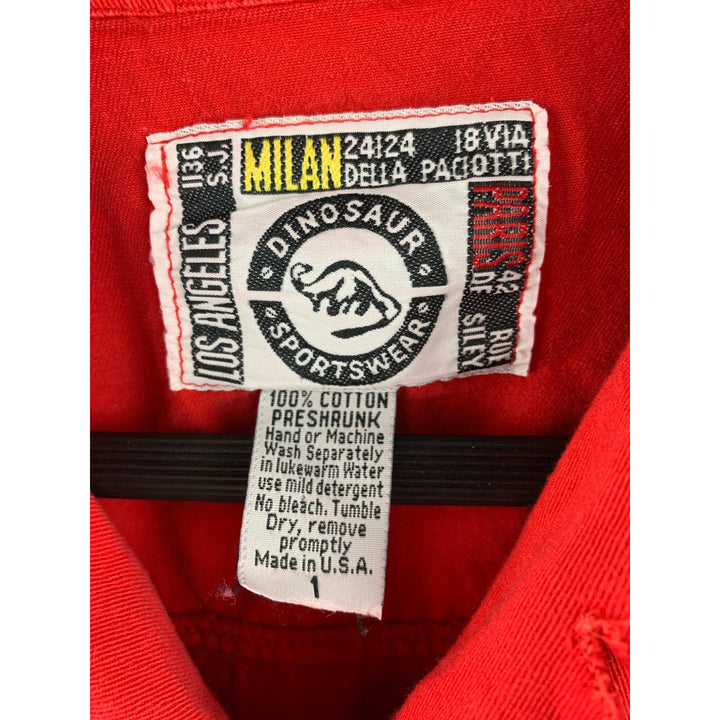 Women's Dinosaur Sportswear Red Cotton Small Vest Size 1