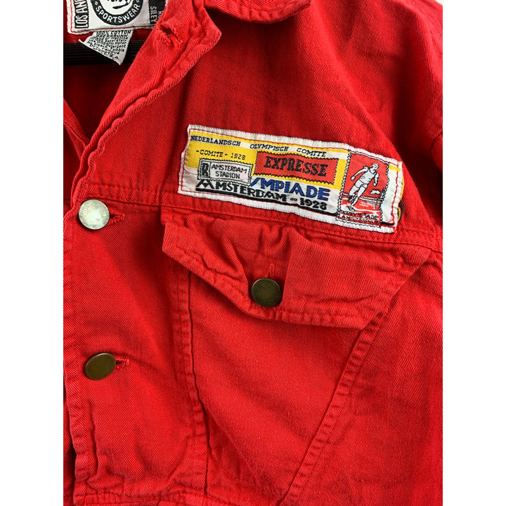 Women's Dinosaur Sportswear Red Cotton Small Vest Size 1