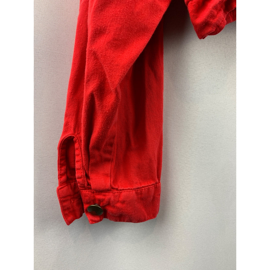 Women's Dinosaur Sportswear Red Cotton Small Vest Size 1