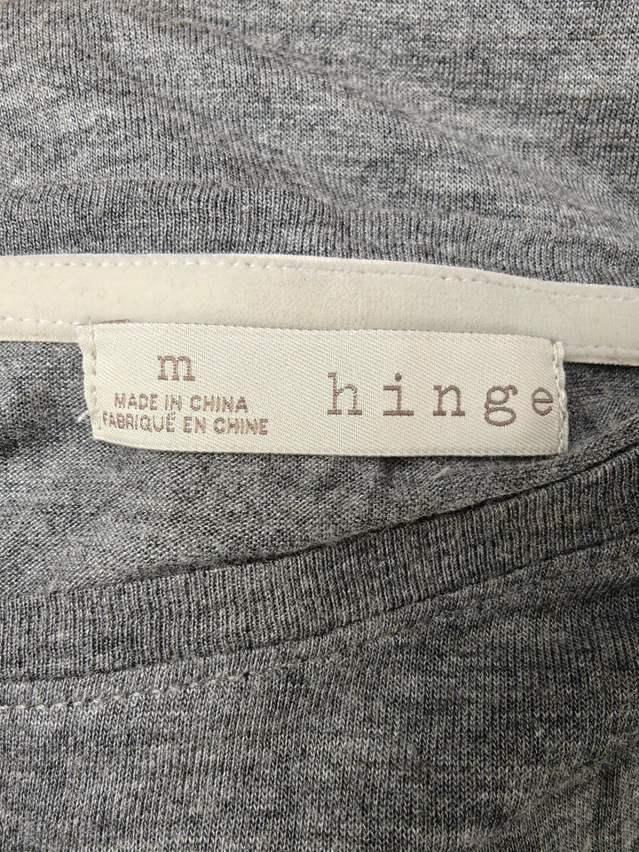Women’s Hinge Layered Top Gray White Medium