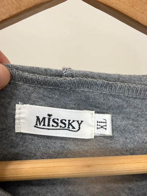 Missky Heather Gray Hoodie Dress Sz XL