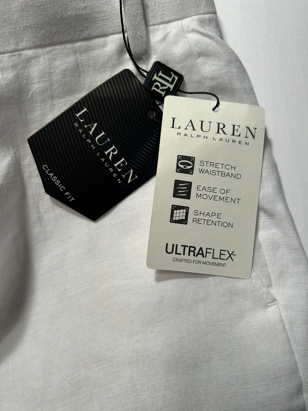 Lauren Ralph Lauren Men’s White Linen Suit 46R Jacket 40x30 Pants UltraFlex NEW!