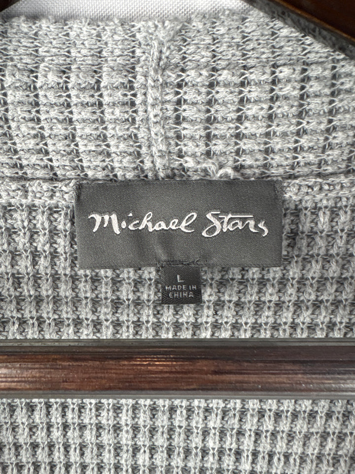Women’s Michael Stars Large Light Gray Knit Cardigan