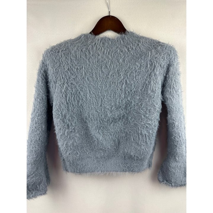Women’s Divided Powder Blue Shag Sweater Size Sm