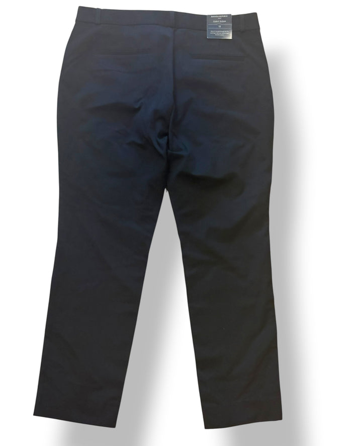 Banana Republic Sloan Curvy Fit Black Ankle Pants Size 12 NWT Work Business Casual