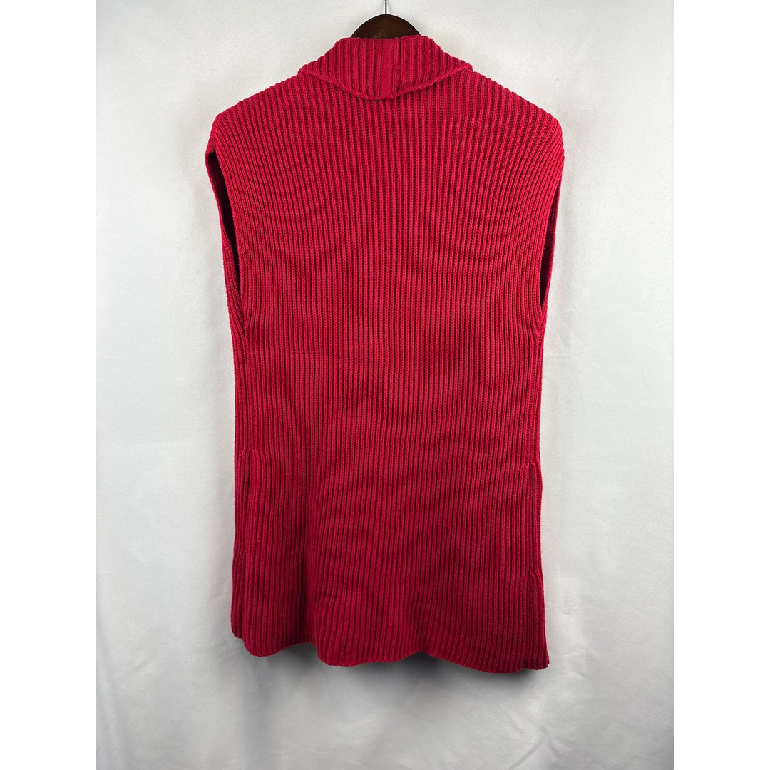 Women’s Chico’s Size 0 Red Sleeveless Sweater
