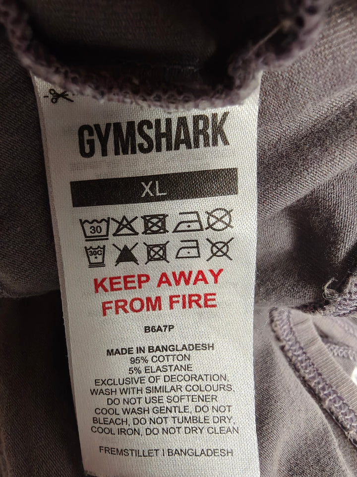 Gymshark Womens Charcoal Gray Racerback Sports Bra Size XL for Yoga and Pilates