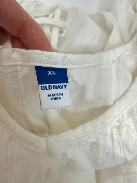 Old Navy Cotton Gauze Maxi Dress – White SzXL