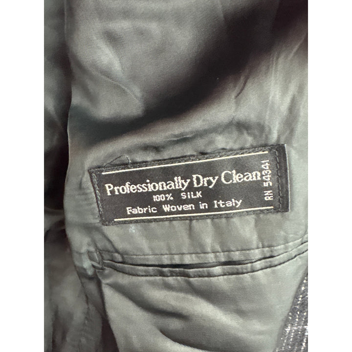 Men's Louis Raphael Black 100% Silk Blazer
