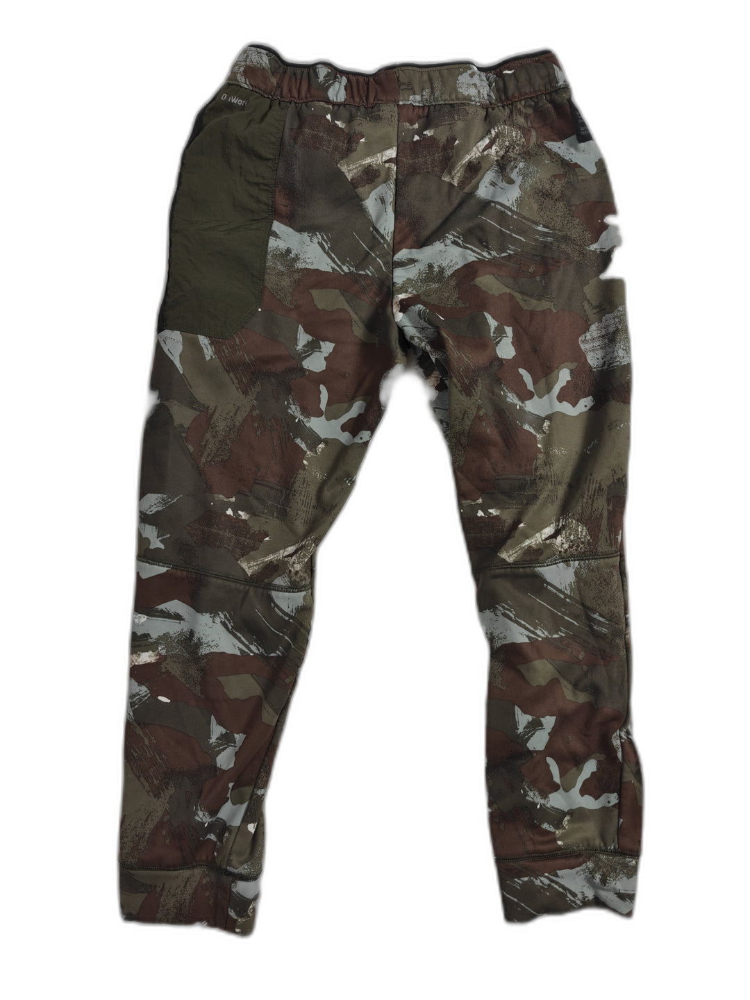 Womens Athletic Works Fleece Jogger Pants Camo Multicolor Size L 10-12 Husky