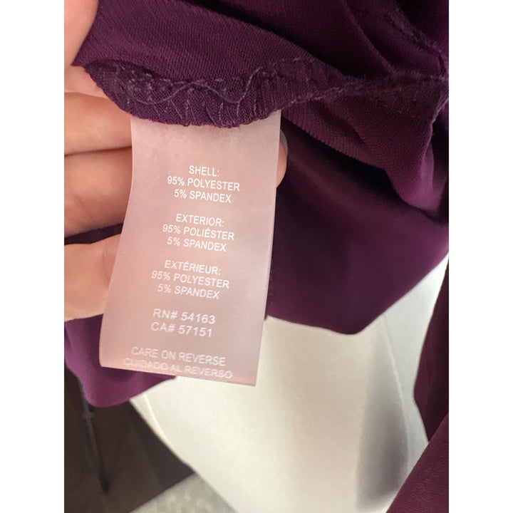 Karl Lagerfeld Paris Womens Plum Long Sleeve Tunic Top S
