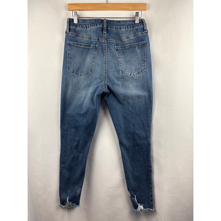Women’s SO Size 13 Medium Washed Blue Distressed Jeggings