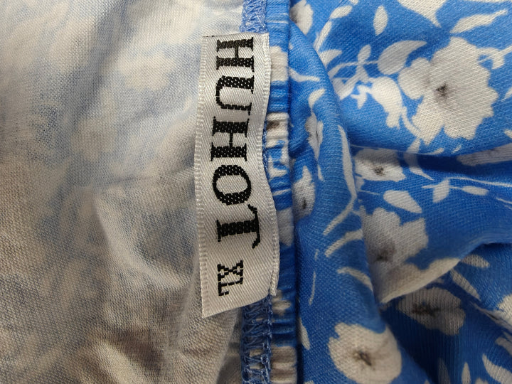 Womens Huhot Floral Sundress Blue White Size XL