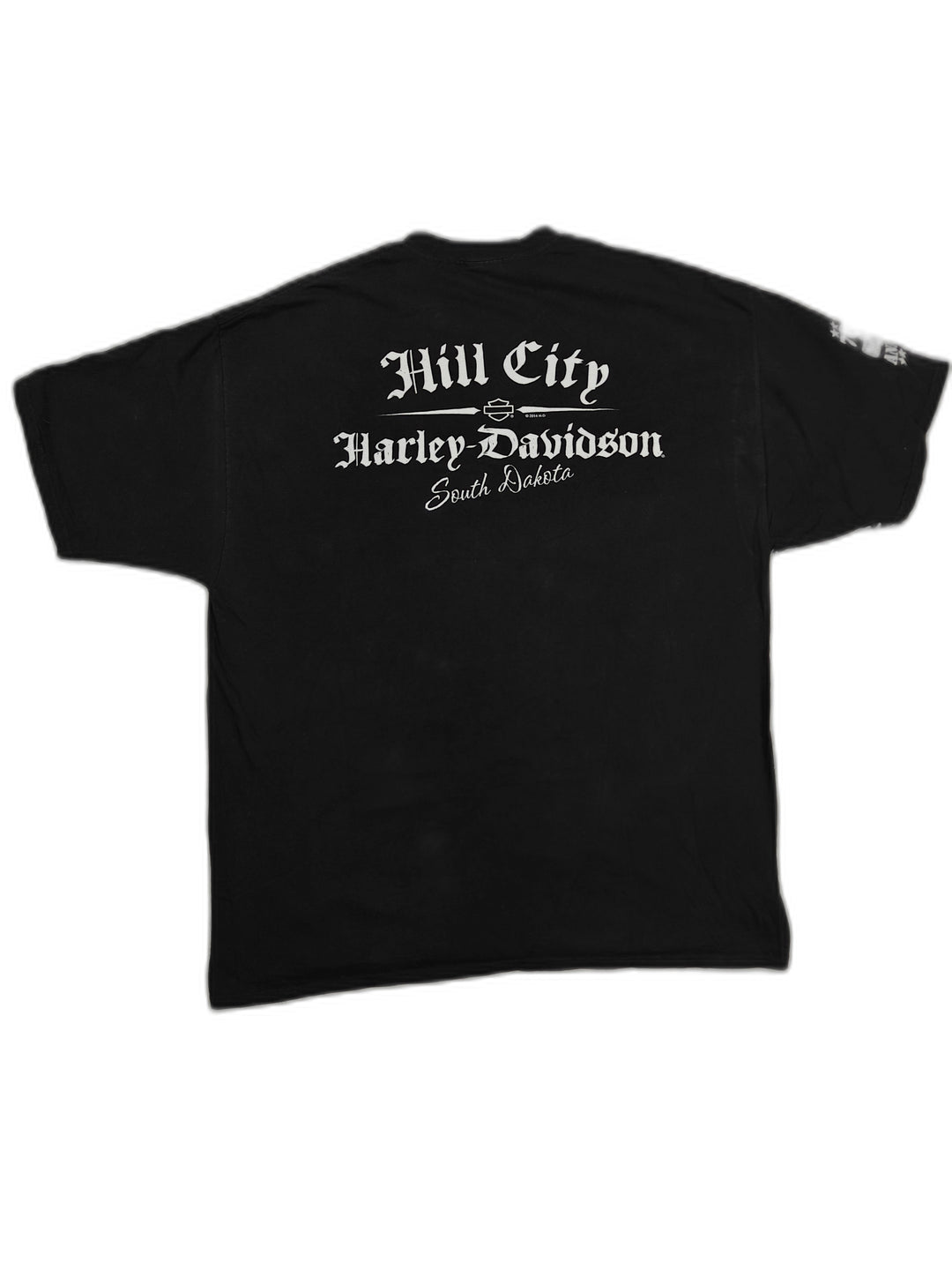 Mens Harley Davidson Graphic T Shirt Black Size 2XL