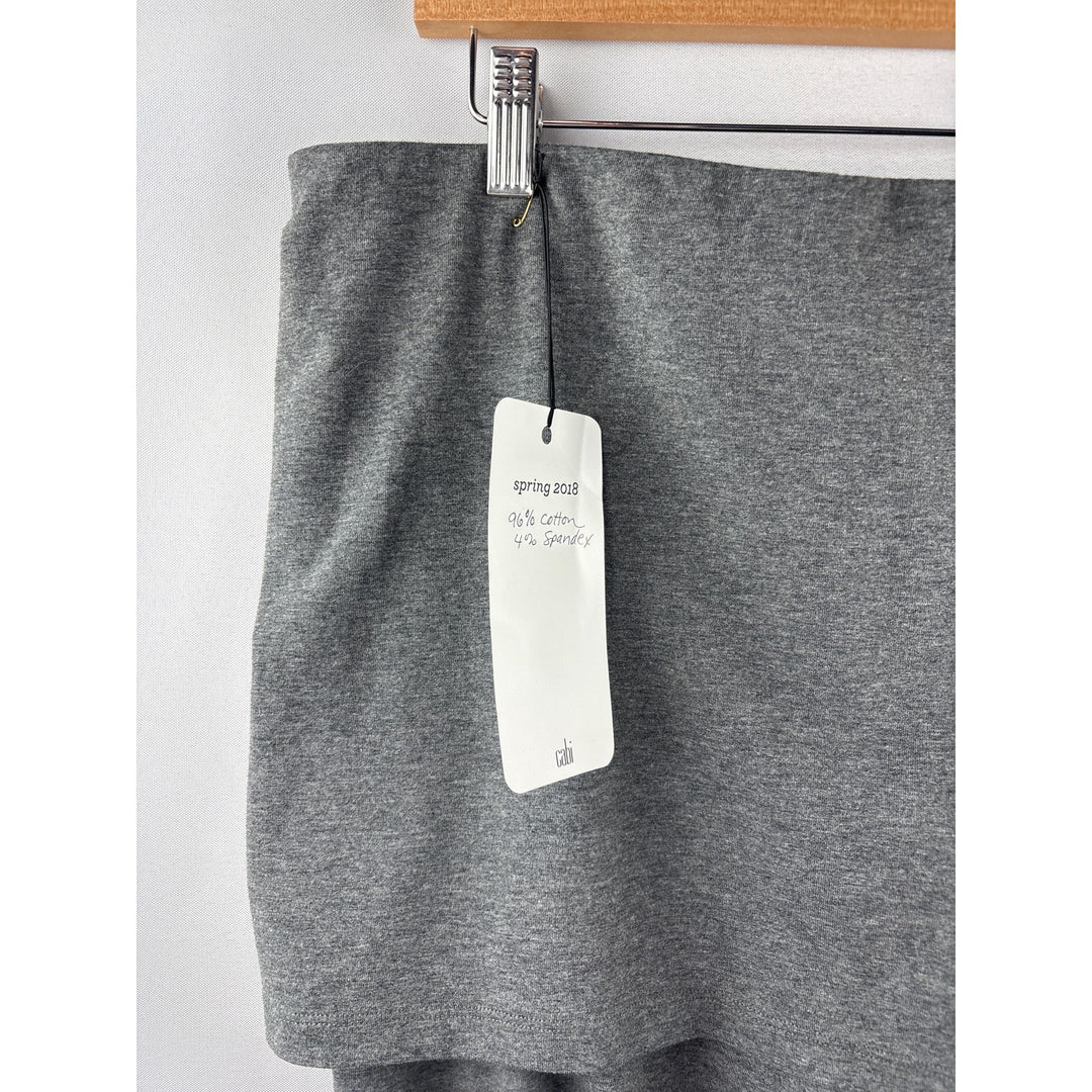 Women’s Cabi XL Gray Cropped Leggings w/ Attached Skirt