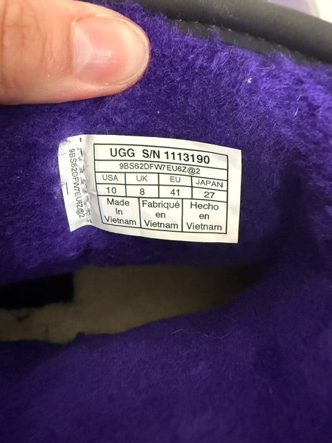 UGG Classic Clear Mini Waterproof Boots Violet Purple Sz10