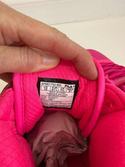 Fila Vulc 13 Superbright High Top Sneakers Pink Arrowfish NWT Sz10
