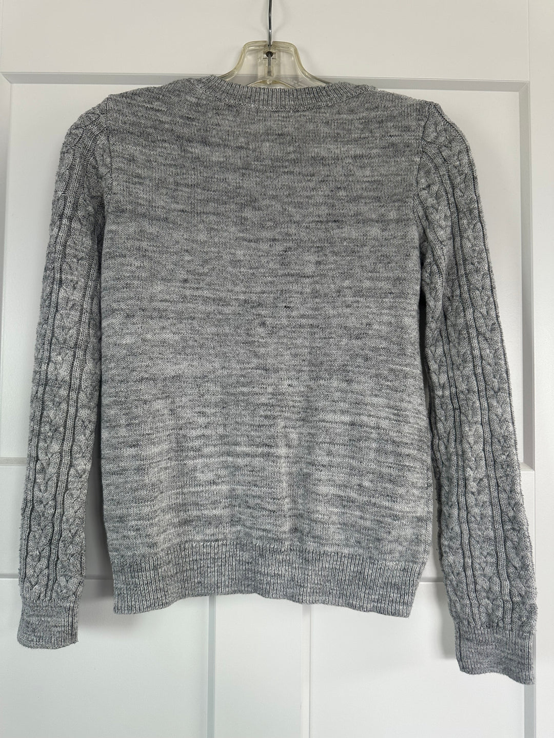 H&amp;M Women’s Cable Knit Crewneck Sweater Gray XS