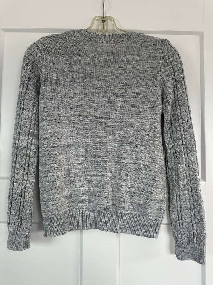 H&amp;M Women’s Cable Knit Crewneck Sweater Gray XS