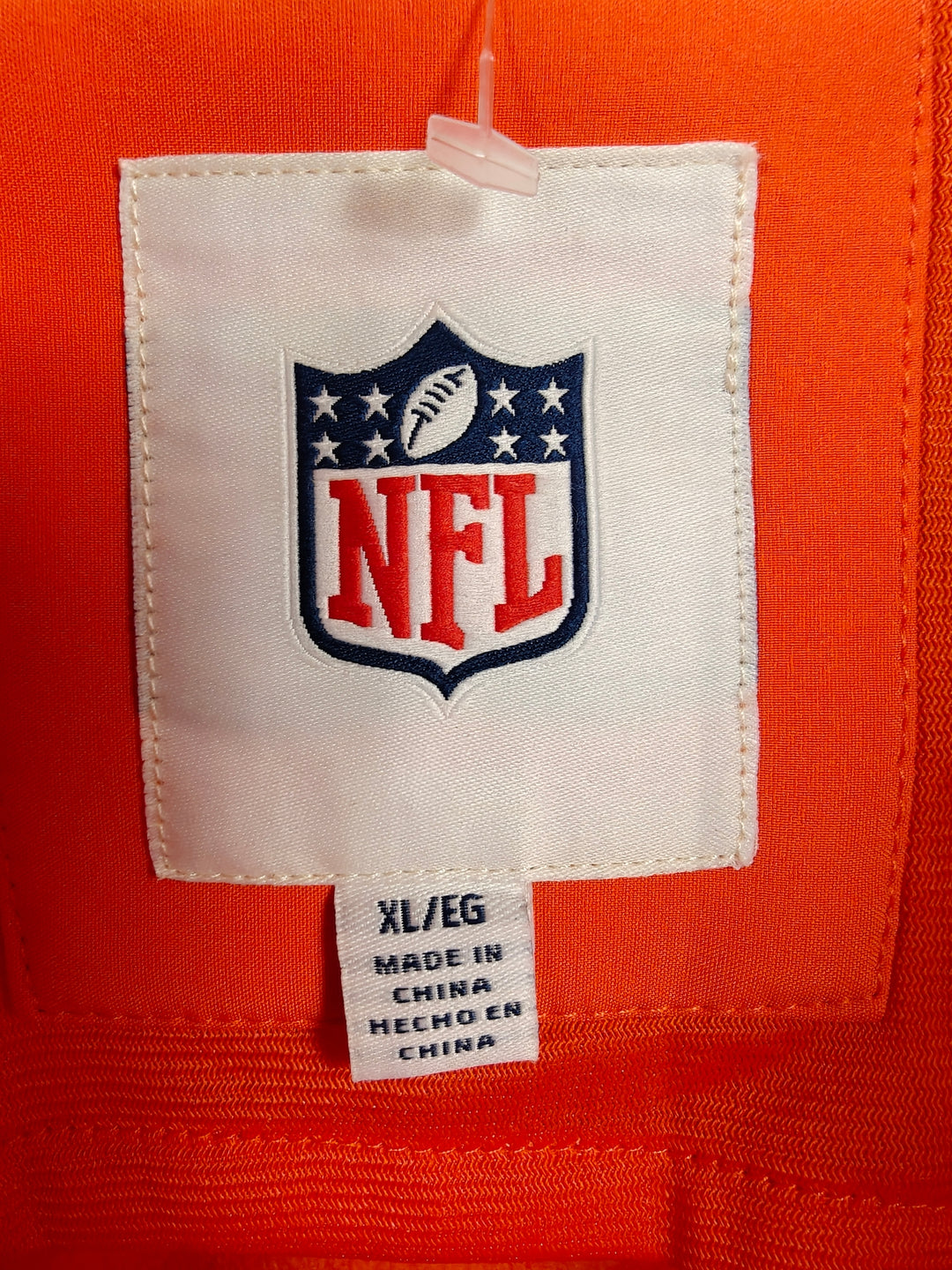 Mens NFL Denver Broncos Softshell Jacket Orange Full Zip XL New With Tags