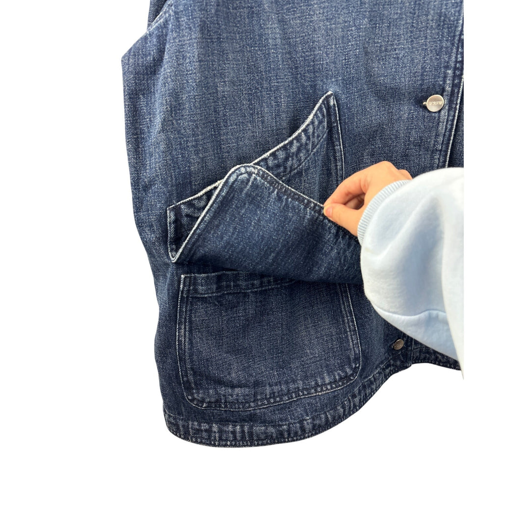 Women’s J.CREW Dark Blue Jean Jacket w/ Detachable Belt
