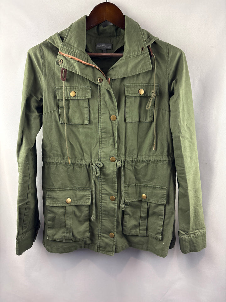 Women’s Market &amp; Spruce Medium Army Green Utility Jacket