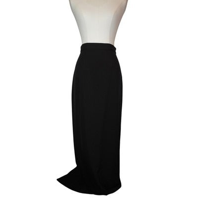 Tobi Black Maxi Skirt With Front Slit XS
