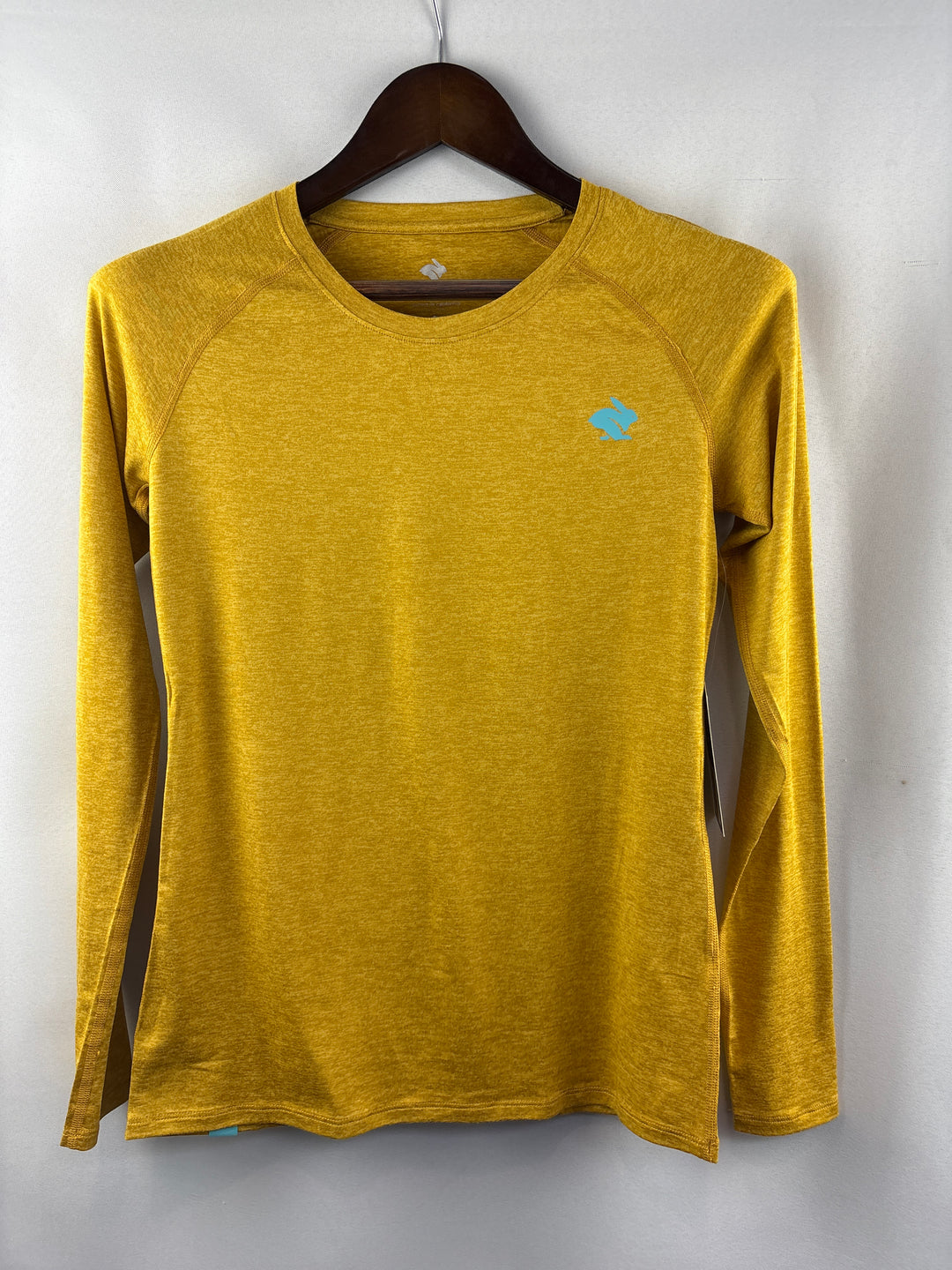 Women’s Rabbit Small Mustard Long Sleeve Active Shirt