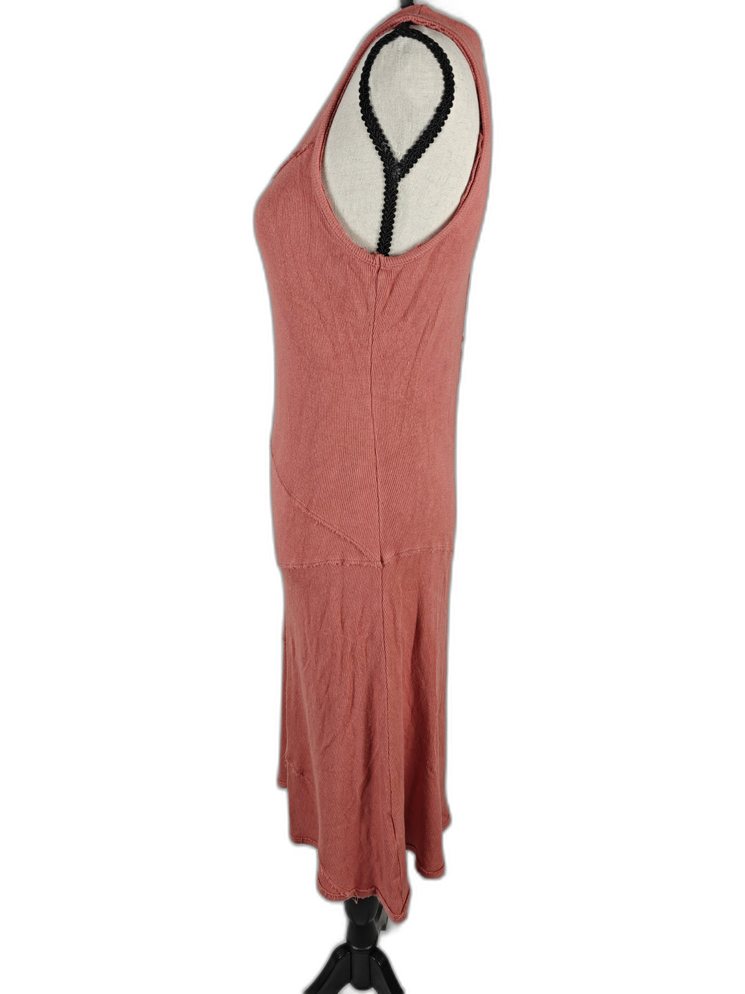 Women’s Bordeaux Asymmetrical Midi Dress Coral Size M