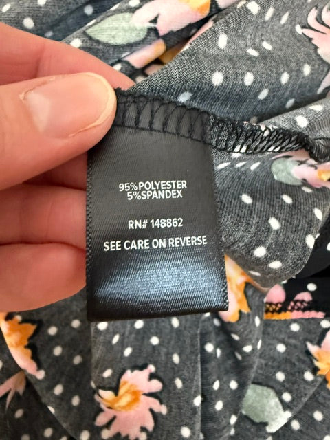 Torrid Floral Polka Dot Studio Knit Skater Dress Sz1X(14-16) NWT