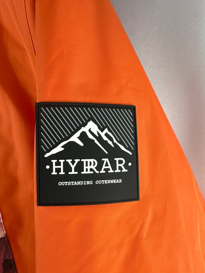 Women’s Hyprar Ulla Popken Size 12/14 Orange Pink Floral Ski Jacket