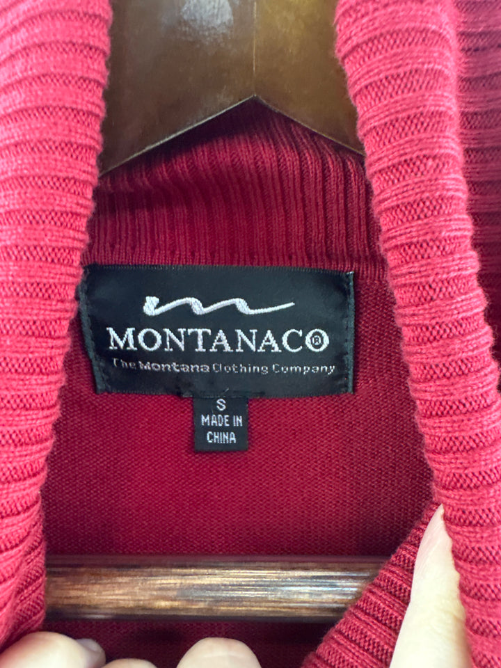 Women’s MontanaCo Small Cherry Red Turtleneck Sweater