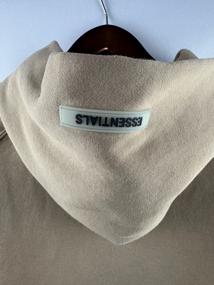 Men’s Essentials XL Light Brown Logo Hoodie