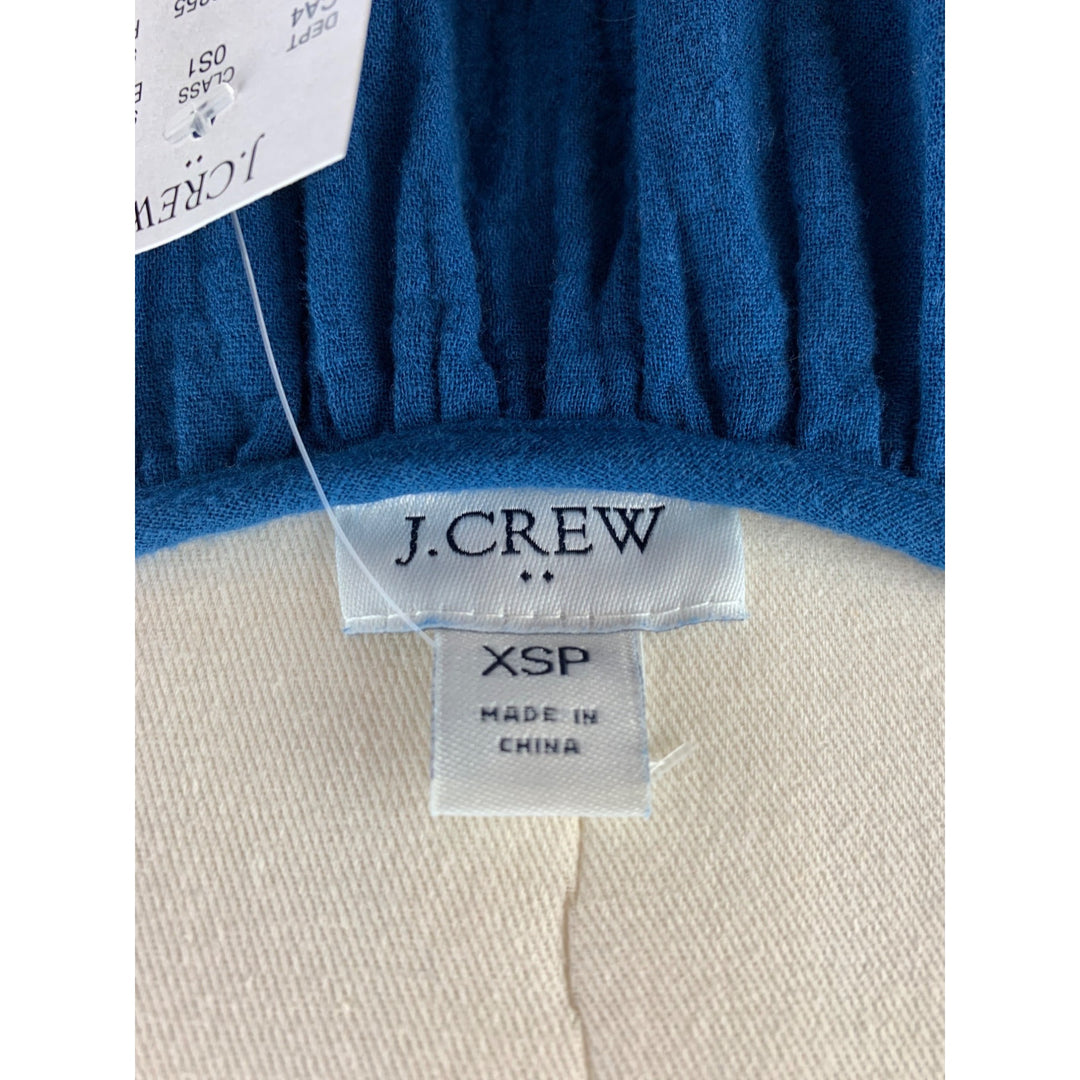 J.Crew Womens Blue Tiered Dress XSP Cotton