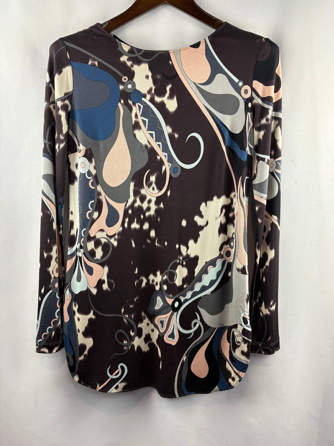 Women’s Emilio Pucci Size 8 Long Sleeve Patterned Blouse