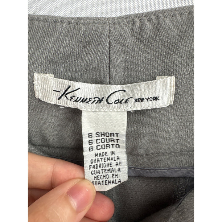 Kenneth Cole Womens Grey Dress Pants Size 6 Short
