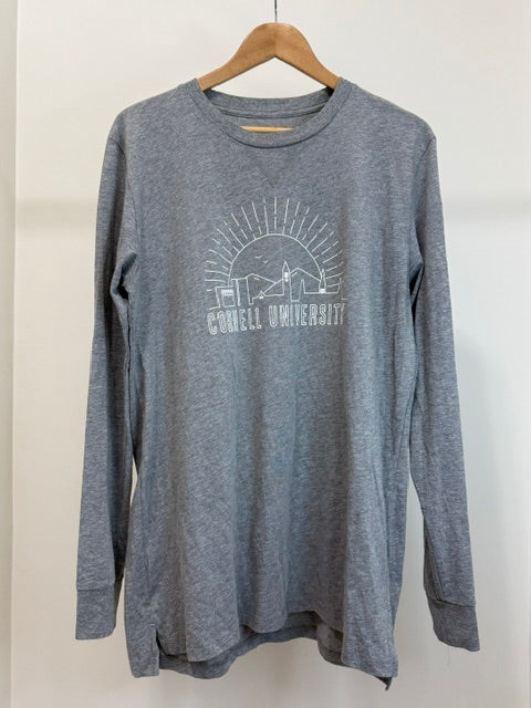 Cornell University Long Sleeve Graphic Shirt Gray SzL