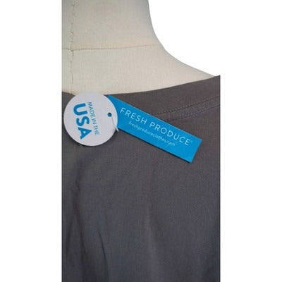 Women's Fresh Produce Gray Cotton T-Shirt - Size XXL