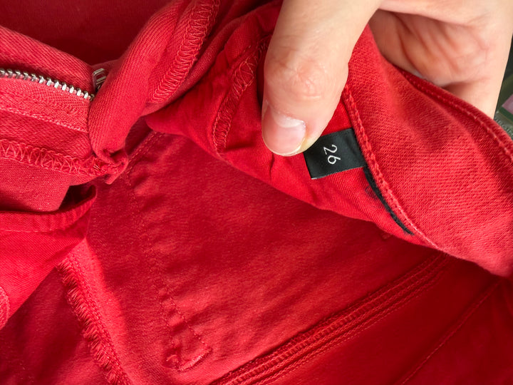 J Brand Red Skinny Jeans Size 26