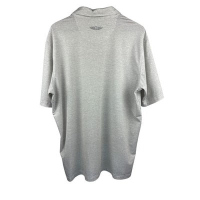 Straight Down Mens Performance Polo Shirt XL Gray Short Sleeve