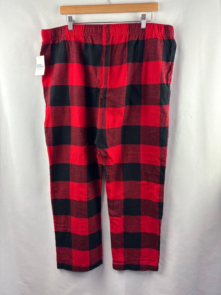 Unisex Old Navy XL Red &amp; Black Plaid Pajama Pants