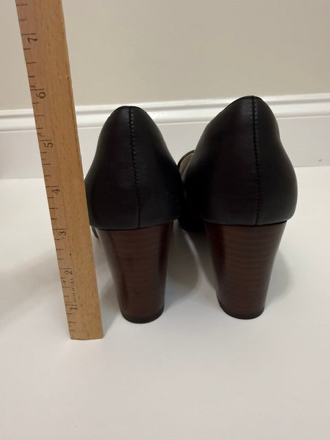 Sofft Parkdale Leopard Calf Hair Loafer Pumps Black NWT Sz9.5
