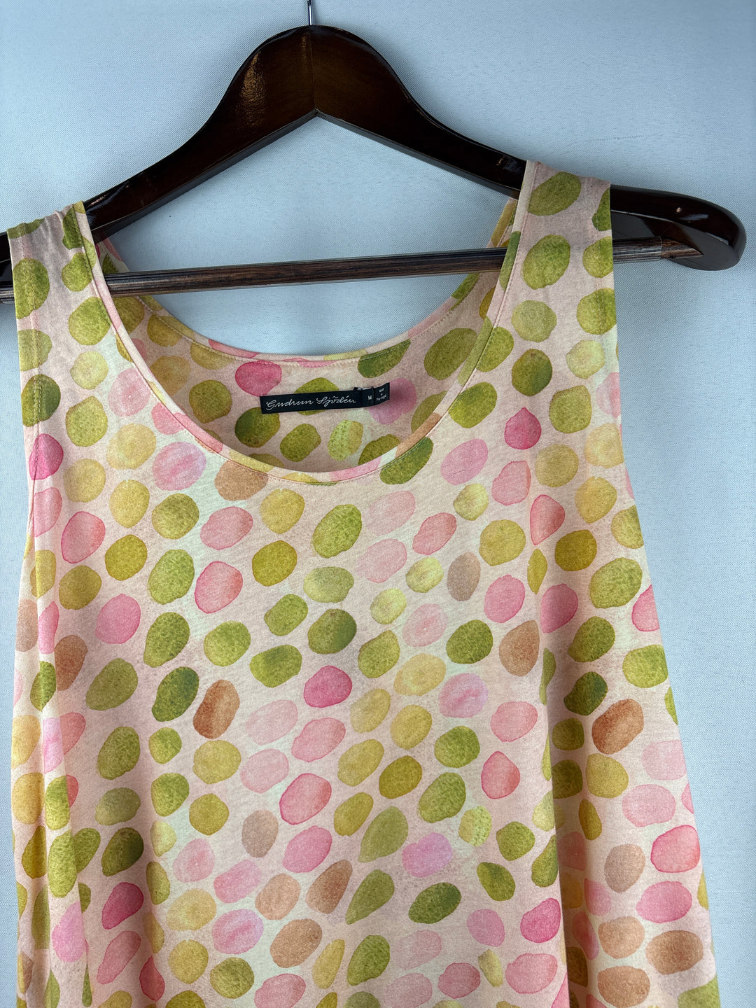 Women’s Gudrun Sjödén Medium Peach Patterned Sleeveless Blouse