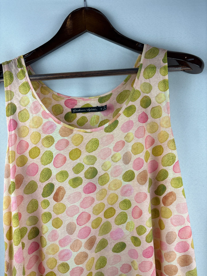 Women’s Gudrun Sjödén Medium Peach Patterned Sleeveless Blouse