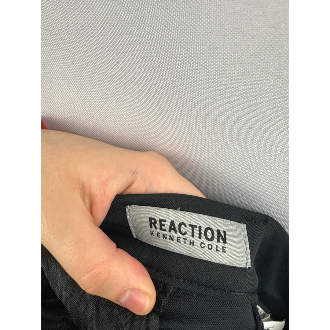 Men’s Reaction Kennet Cole Size 38/32 Black Slacks