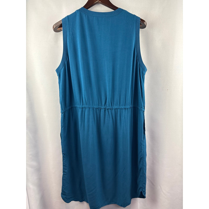Women’s Denver Hayes XL Dark Teal Sleeveless Midi Dress