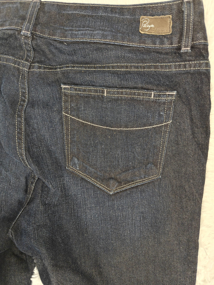 Womens Paige Hidden Hills Bootcut Jeans Dark Blue Size 32