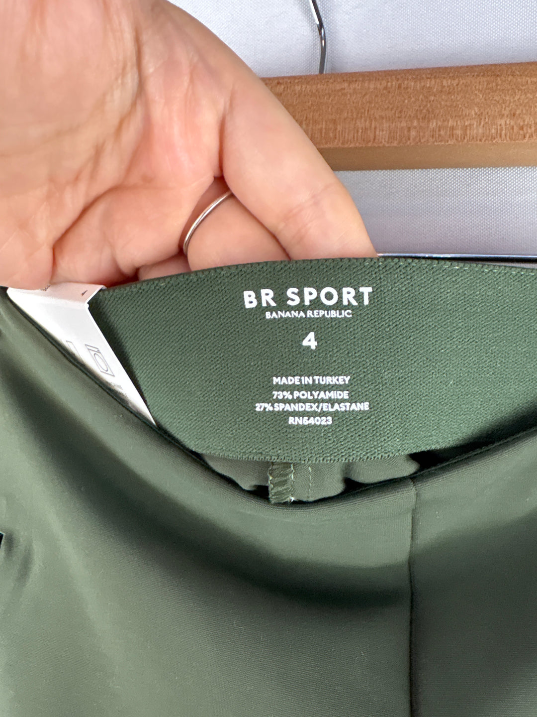 Women’s BR Sport Size 4 Dark Olive Green Sports Leggings