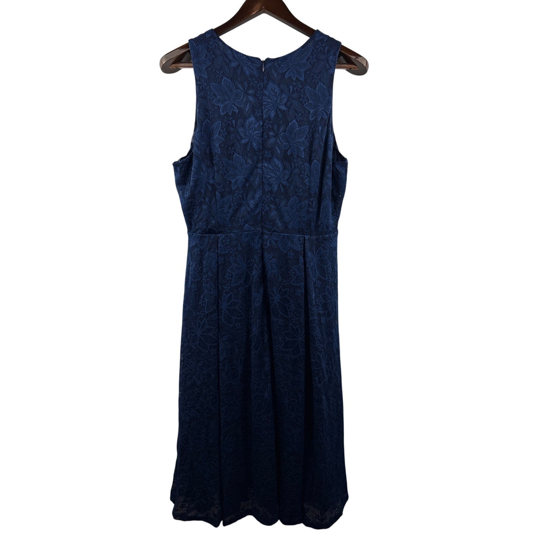 Women’s Noctflos Size XL Dark Blue Lace Sleeveless Miss Dress